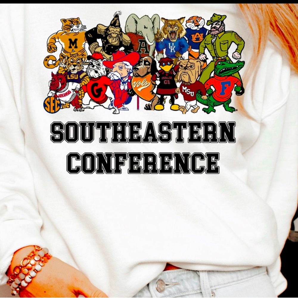 Custom made SEC sweatshirt/T-shirt